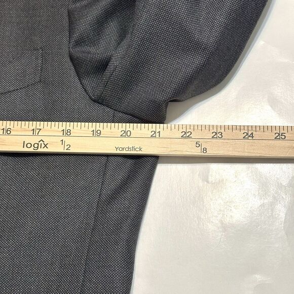Suitsupply Sienna Canonico Wool Sport Coat Blazer Mens 42R Dark Grey Suit Jacket - Picture 4 of 13